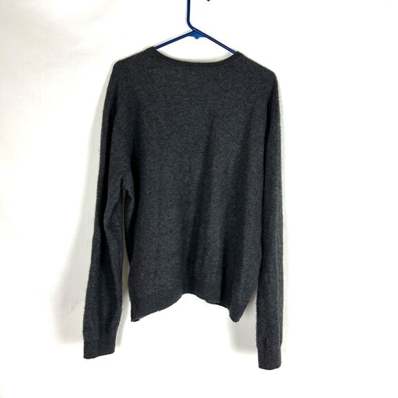 Vince Cashmere Gray Sweater L Crew Neck Classic - Picture 4 of 6